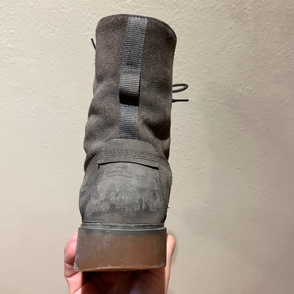 Grey Waterproof Fold-Down Boots - Leather - Timberland - Size 9 Women’s - Picture 6 of 12